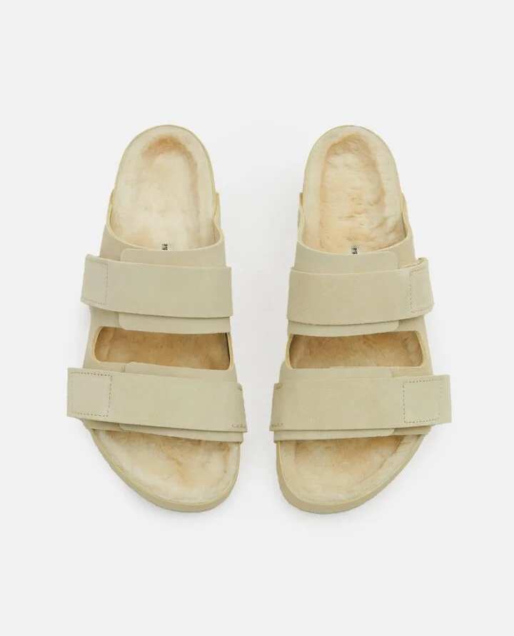 1774 Uji Suede And Leather Slippers