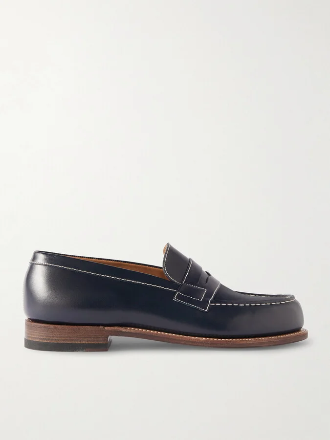 180 Glossed-Leather Loafers