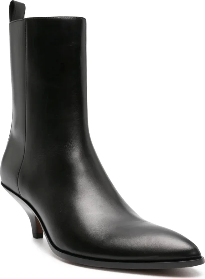 18mm Pointed-Toe Leather Boots - Image 2