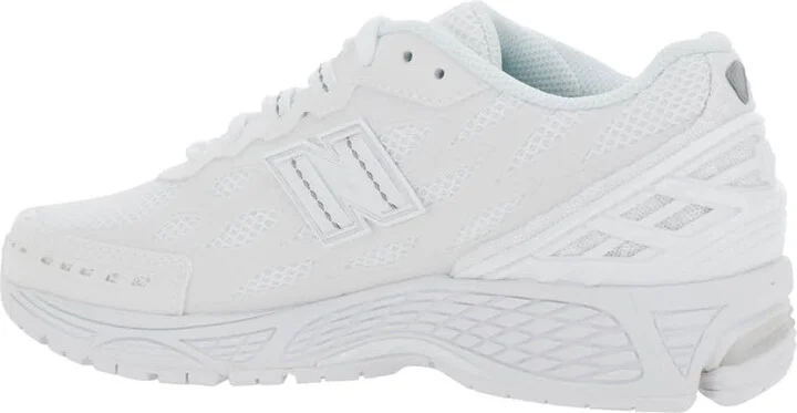'1906' White Sneaker With Mesh Design And Side Logo In Tech Fabric Unisex - Image 3