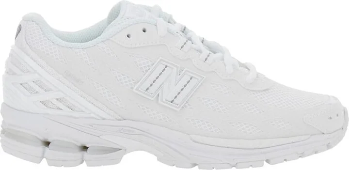 '1906' White Sneaker With Mesh Design And Side Logo In Tech Fabric Unisex