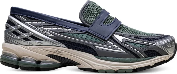 1906L "Silver Metallic/Navy/Dark Juniper" loafers