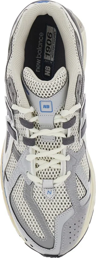 '1906r' Grey Sneaker With Mesh Design And Side Logo In Synthetic Fiber Unisex - Image 4