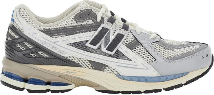 '1906R' Grey Sneaker With Mesh Design And Side Logo In Synthetic Fiber Unisex