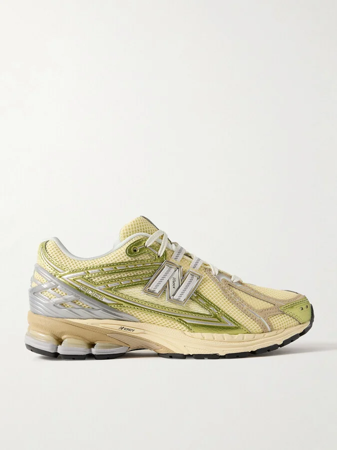 1906R Rubber-Trimmed Mesh Sneakers