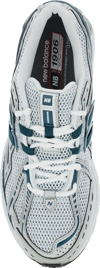 '1906r' Silver Colored Sneaker With Mesh Design And Side Logo In Synthetic Fiber Unisex - Image 4