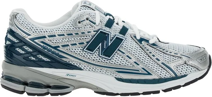 '1906R' Silver Colored Sneaker With Mesh Design And Side Logo In Synthetic Fiber Unisex