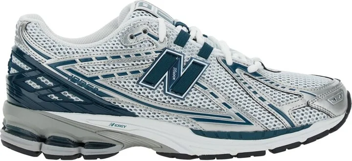 '1906r' Silver Colored Sneaker With Mesh Design And Side Logo In Synthetic Fiber Unisex