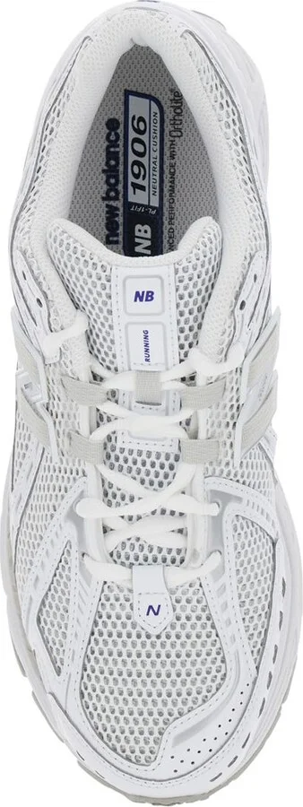 '1906R' White Sneaker With Mesh Design And Side Logo In Synthetic Fiber Unisex - Image 4
