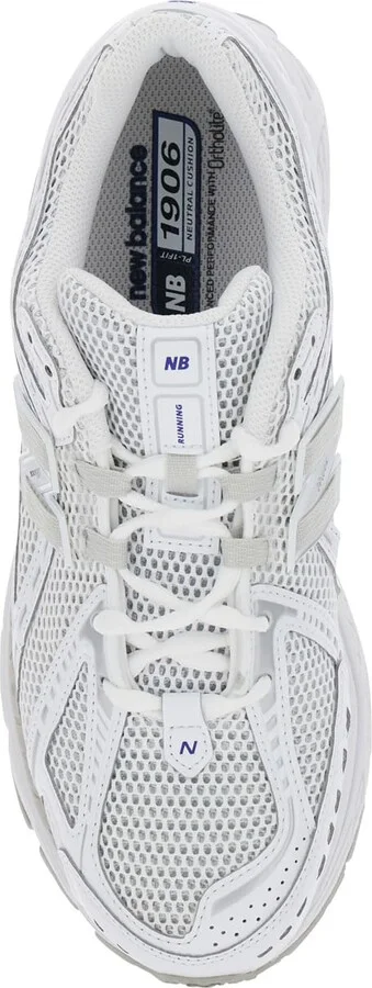 '1906r' White Sneaker With Mesh Design And Side Logo In Synthetic Fiber Unisex - Image 4