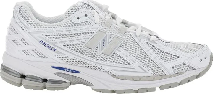 '1906R' White Sneaker With Mesh Design And Side Logo In Synthetic Fiber Unisex