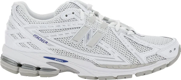 '1906r' White Sneaker With Mesh Design And Side Logo In Synthetic Fiber Unisex