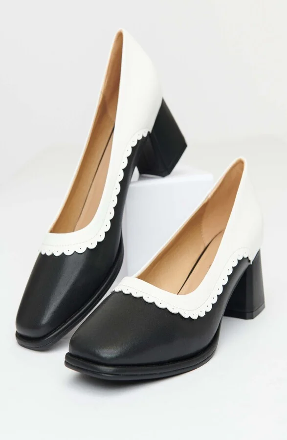 1950s Square Toe Pumps