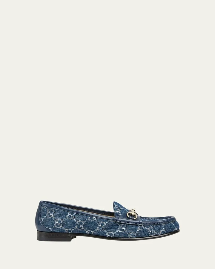 1953 Horsebit Monogram Denim Loafers