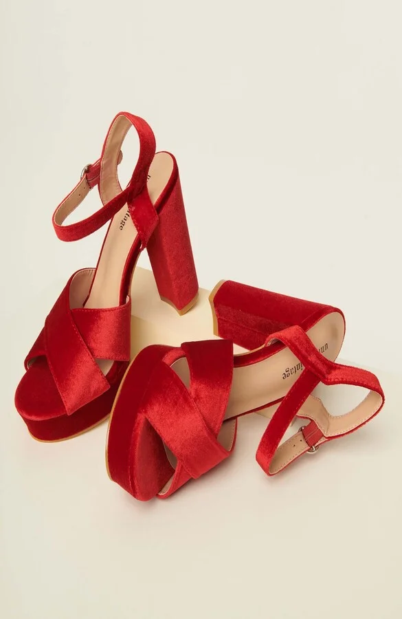 1970s Velvet Platforms - Image 2