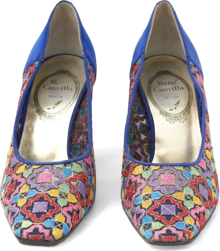 1980s Suede Pumps - Image 4