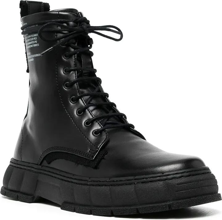 1992 Lace-Up Leather Boots - Image 2