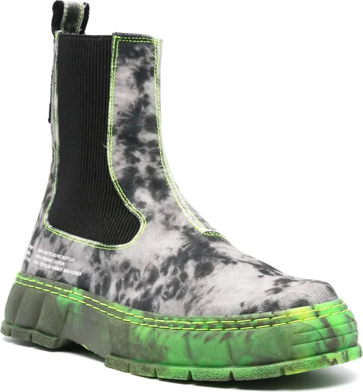 1997 Abstract-Pattern Ankle Boots - Image 2