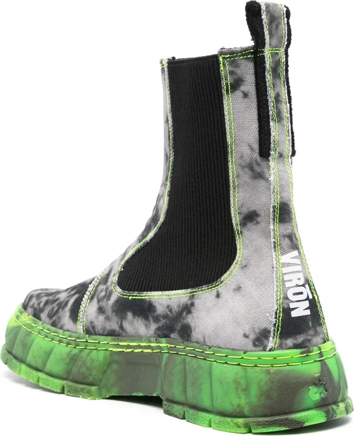 1997 Abstract-Pattern Ankle Boots - Image 3