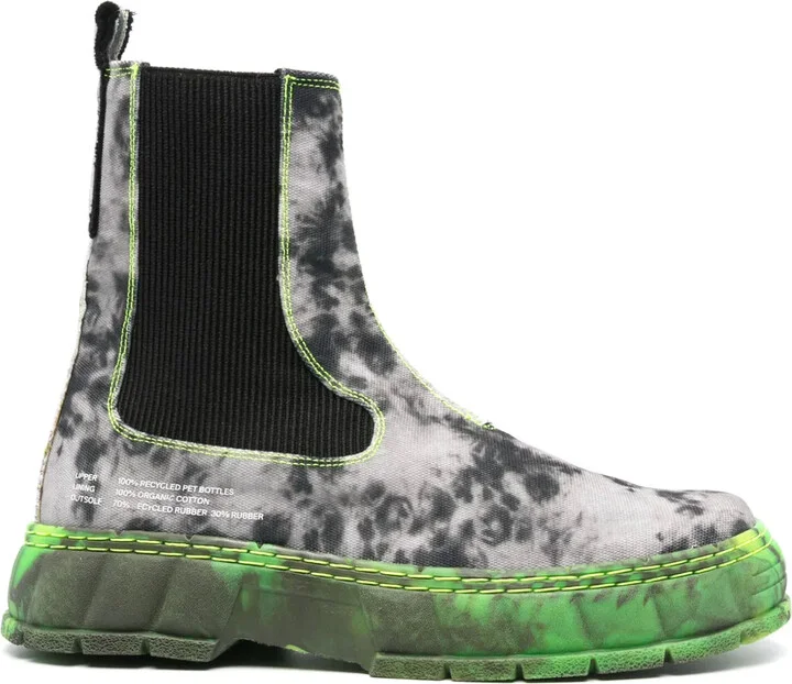 1997 Abstract-Pattern Ankle Boots