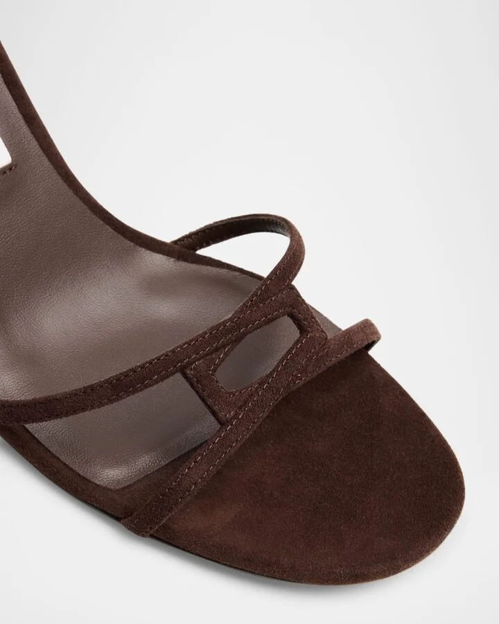 1998 Leo Suede Ankle-Strap Sandals - Image 2