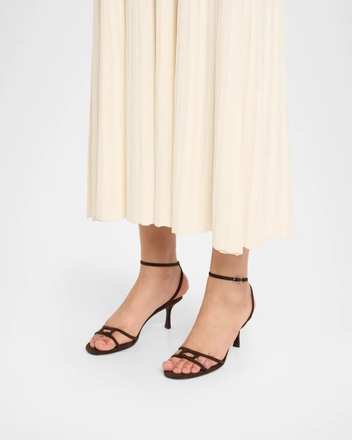 1998 Leo Suede Ankle-Strap Sandals - Image 5