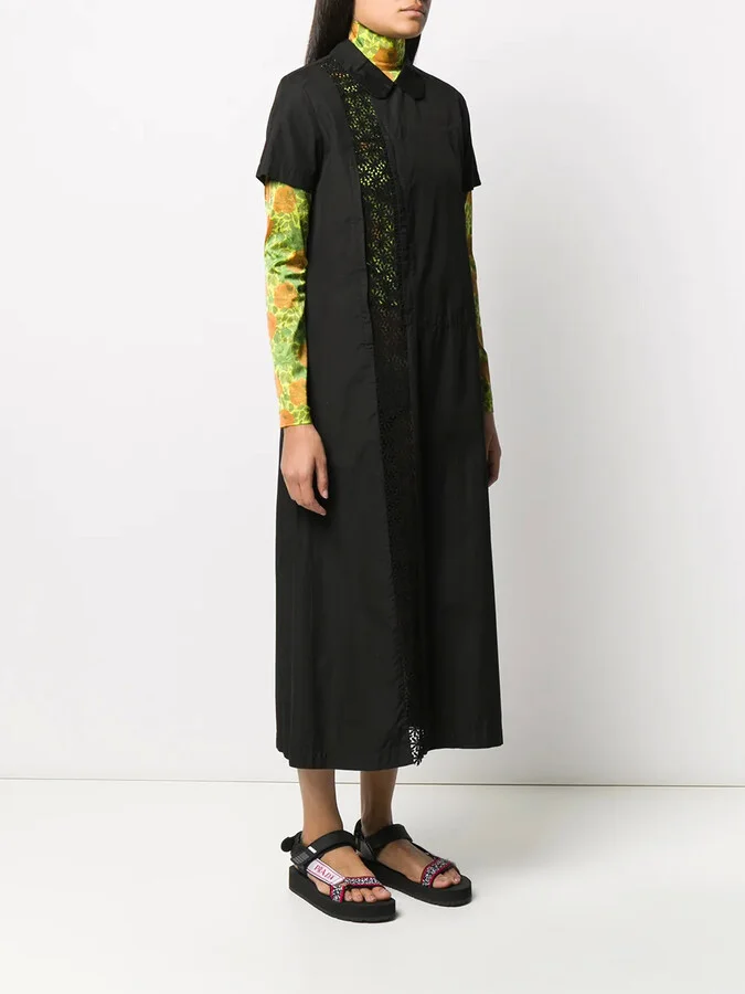 1999 Crochet-Insert Midi Dress - Image 3