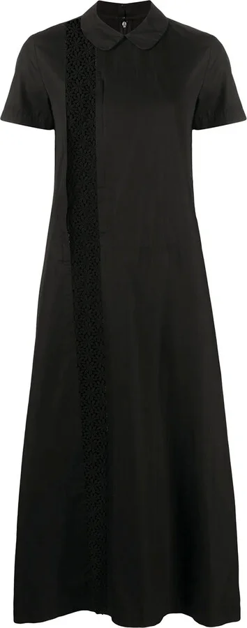 1999 Crochet-Insert Midi Dress