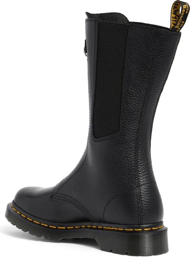 1B99 Front Zip Leather Boot - Image 2