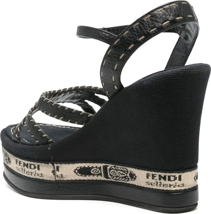 2000s 110mm Logo-Plaque Shoes - Image 3
