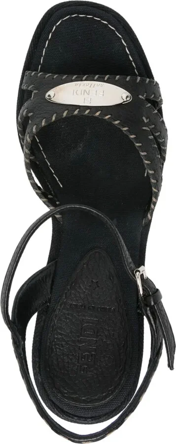 2000s 110mm Logo-Plaque Shoes - Image 4