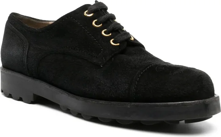 2000s CC logo-embossed lace-up shoes - Image 2