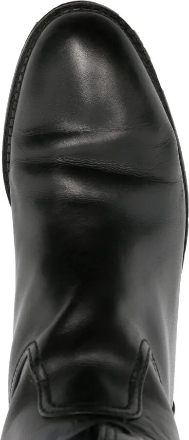 2000s Lace-Up Knee-High Boots - Image 4