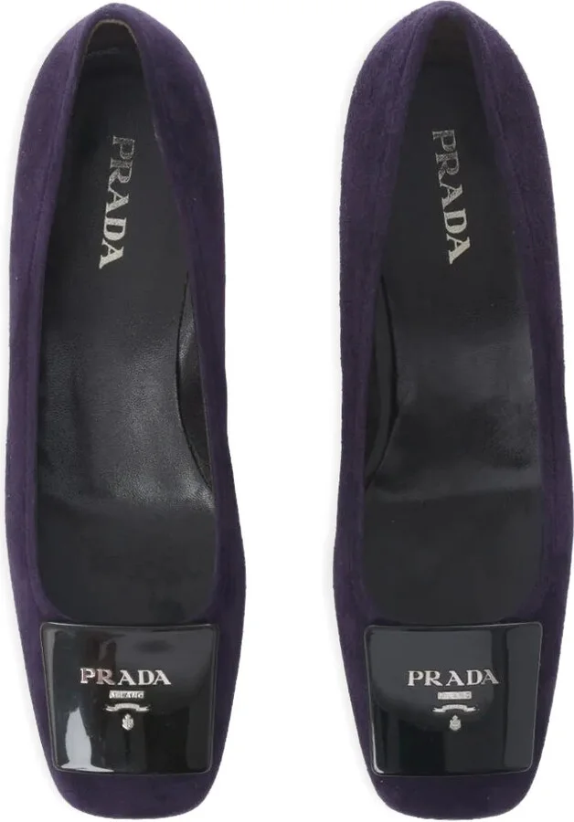 2000s Suede Low-Heel Pumps - Image 4