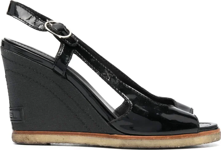 2007 Logo-Patch Wedge Sandals