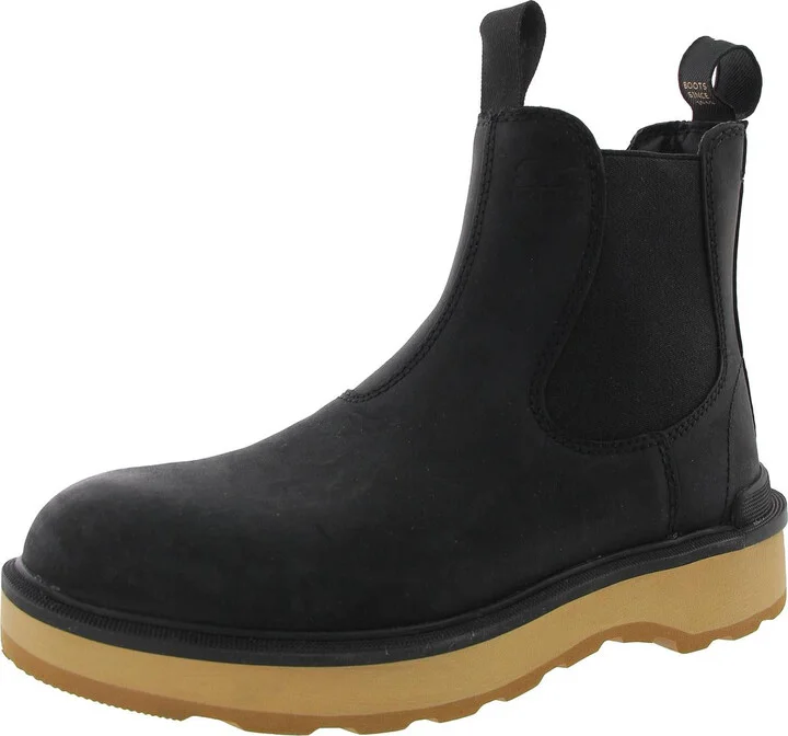 2009101010 Womens Two Tone Leather Chelsea Boots