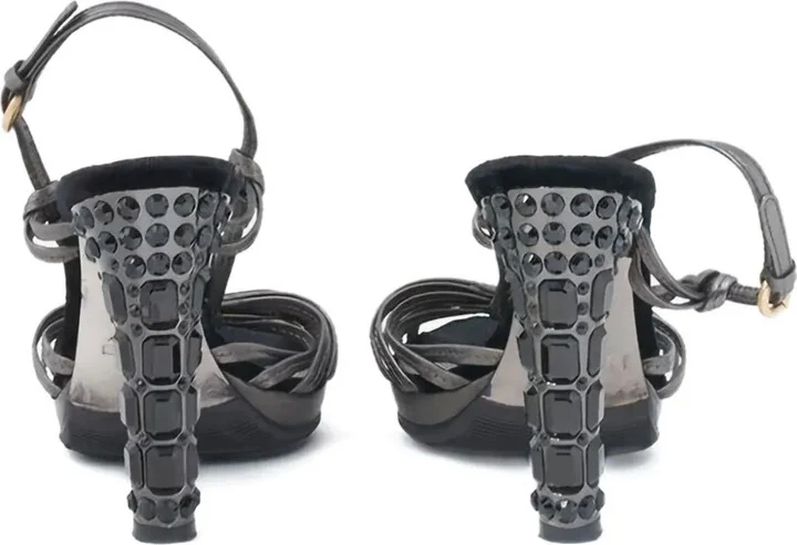 2010 Crystal-Embellished Sandals - Image 5