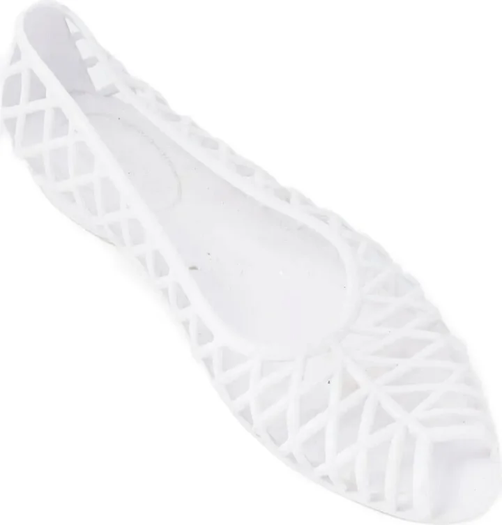 2010 Peep-Toe Ballet Flats