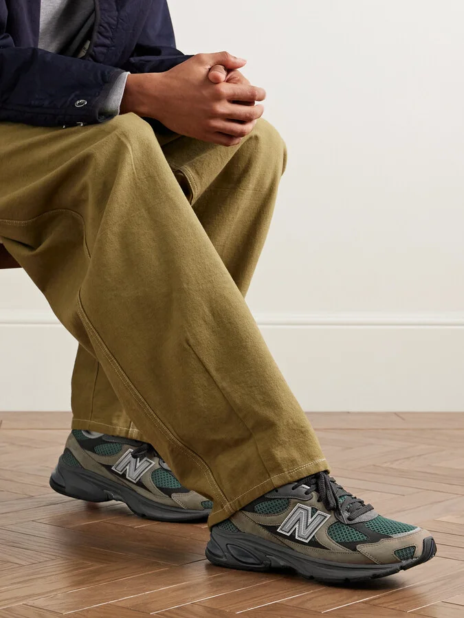 2010 Rubber-Trimmed Mesh and Suede Sneakers - Image 2