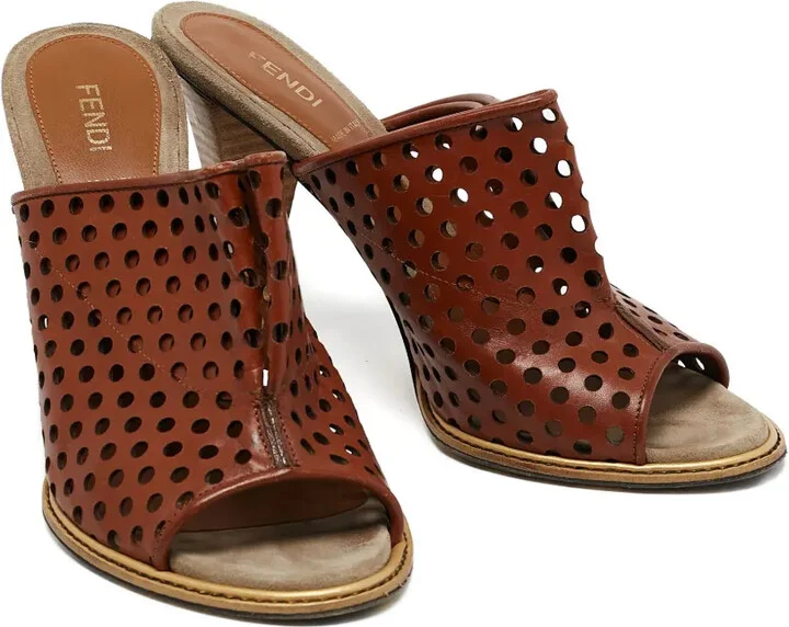 2023 100mm Perforated Mules - Image 3