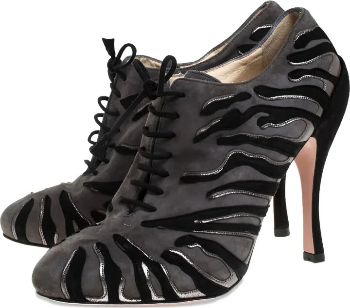 2023 120mm Flame Lace-Up Suede Boots - Image 2