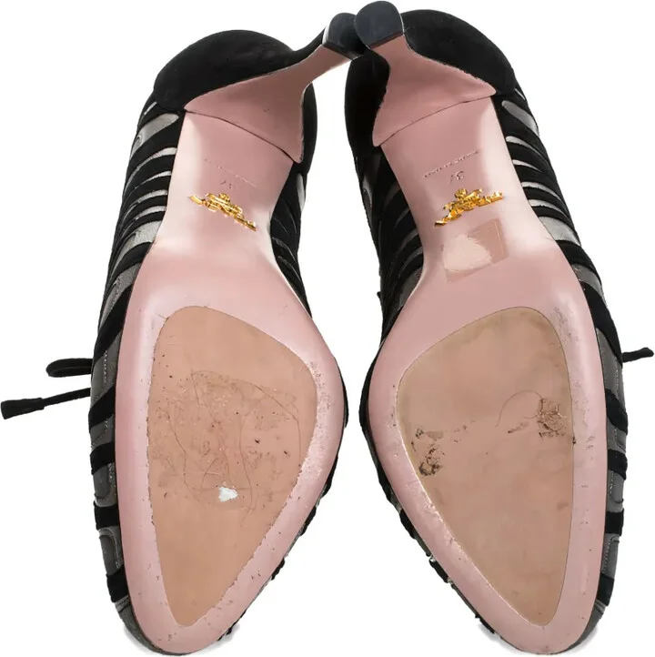 2023 120mm Flame Lace-Up Suede Boots - Image 4