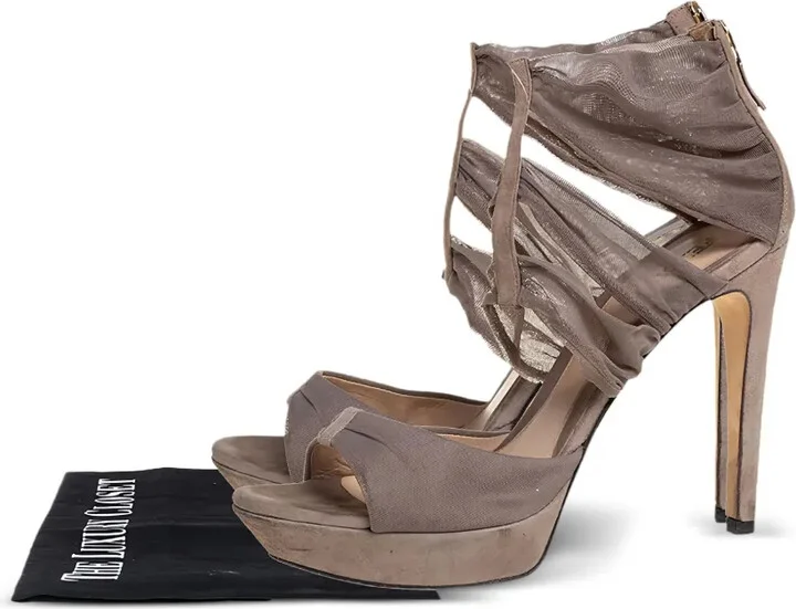 2023 120mm Suede Mesh Sandals - Image 4