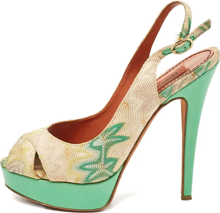 2023 135mm Platform Slingback Sandals