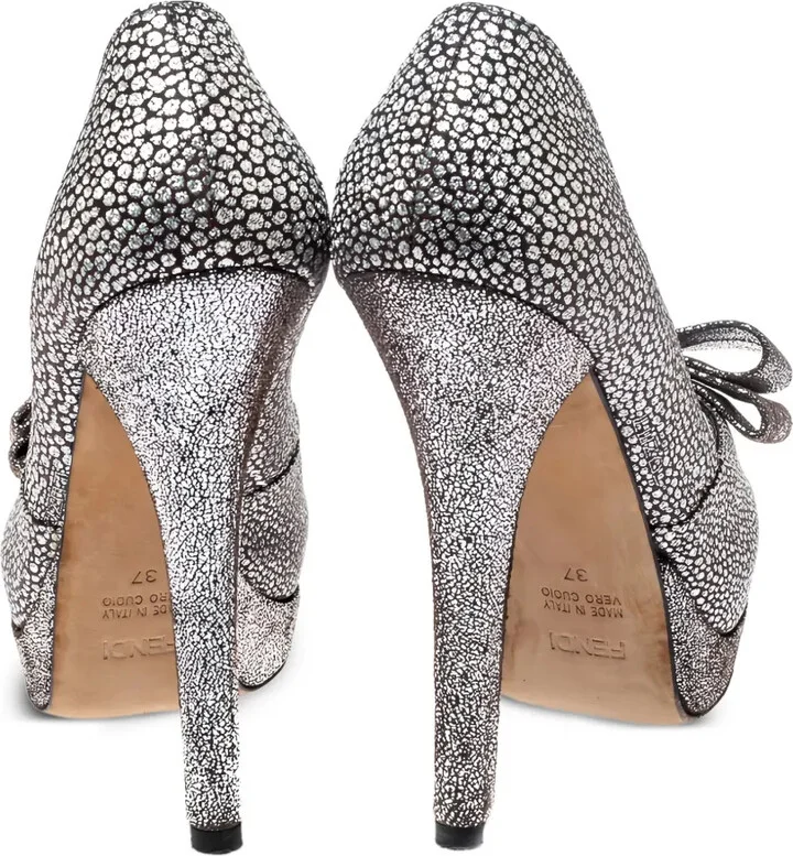 2023 140mm Embellished Bow Pumps - Image 4