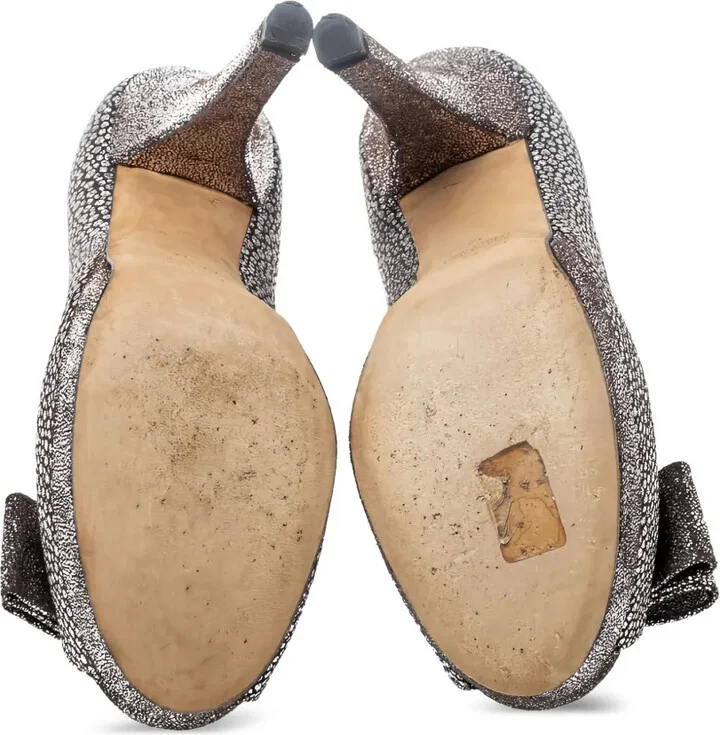 2023 140mm Embellished Bow Pumps - Image 5