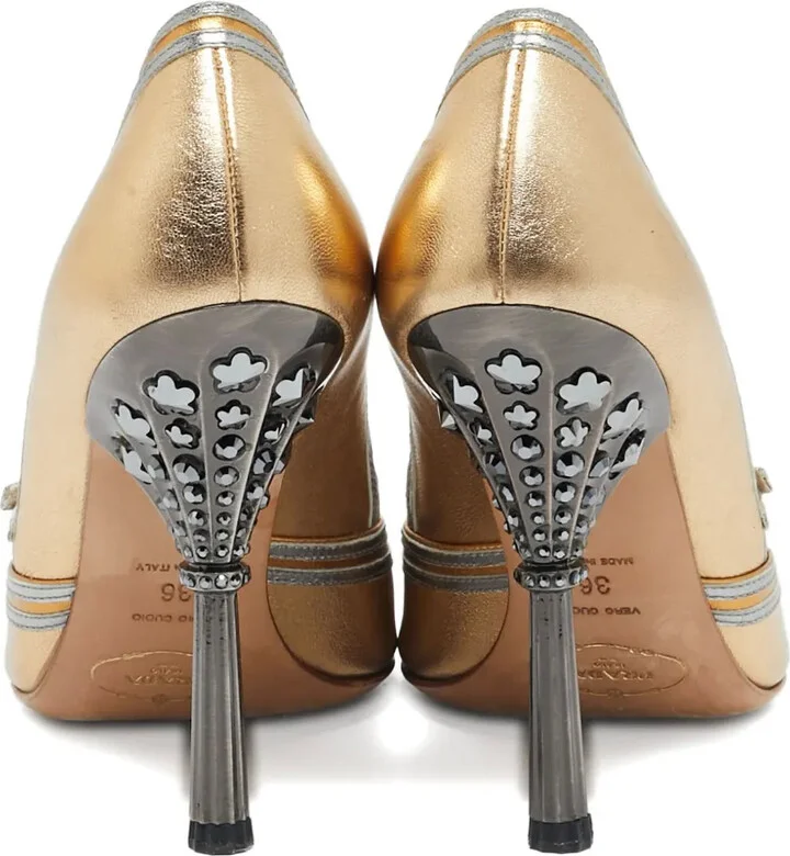 2023 90mm Leather Bow Pumps - Image 3