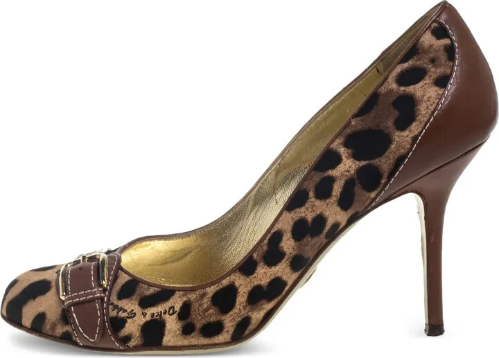 2023 95mm Leopard-Print Pumps