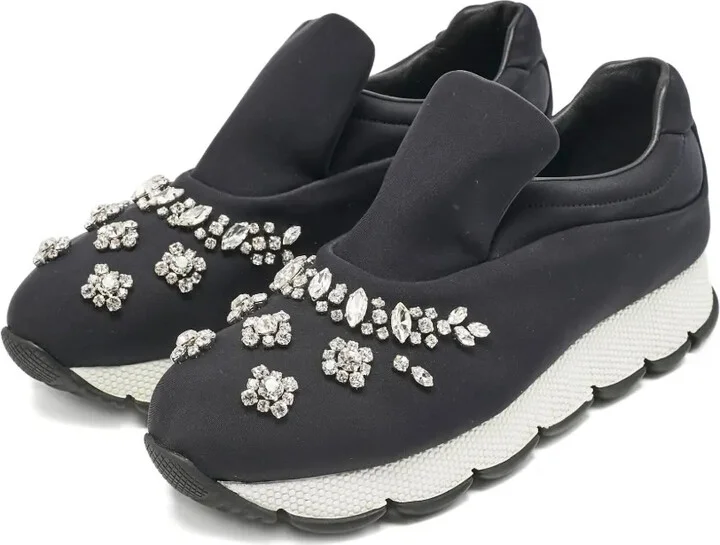 2023 Crystal-Embellished Slip-On Sneakers - Image 2