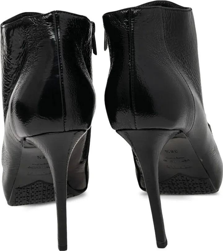 2023 Pre-Owned 115mm Patent Leather Studded Lace Pumps - Image 3
